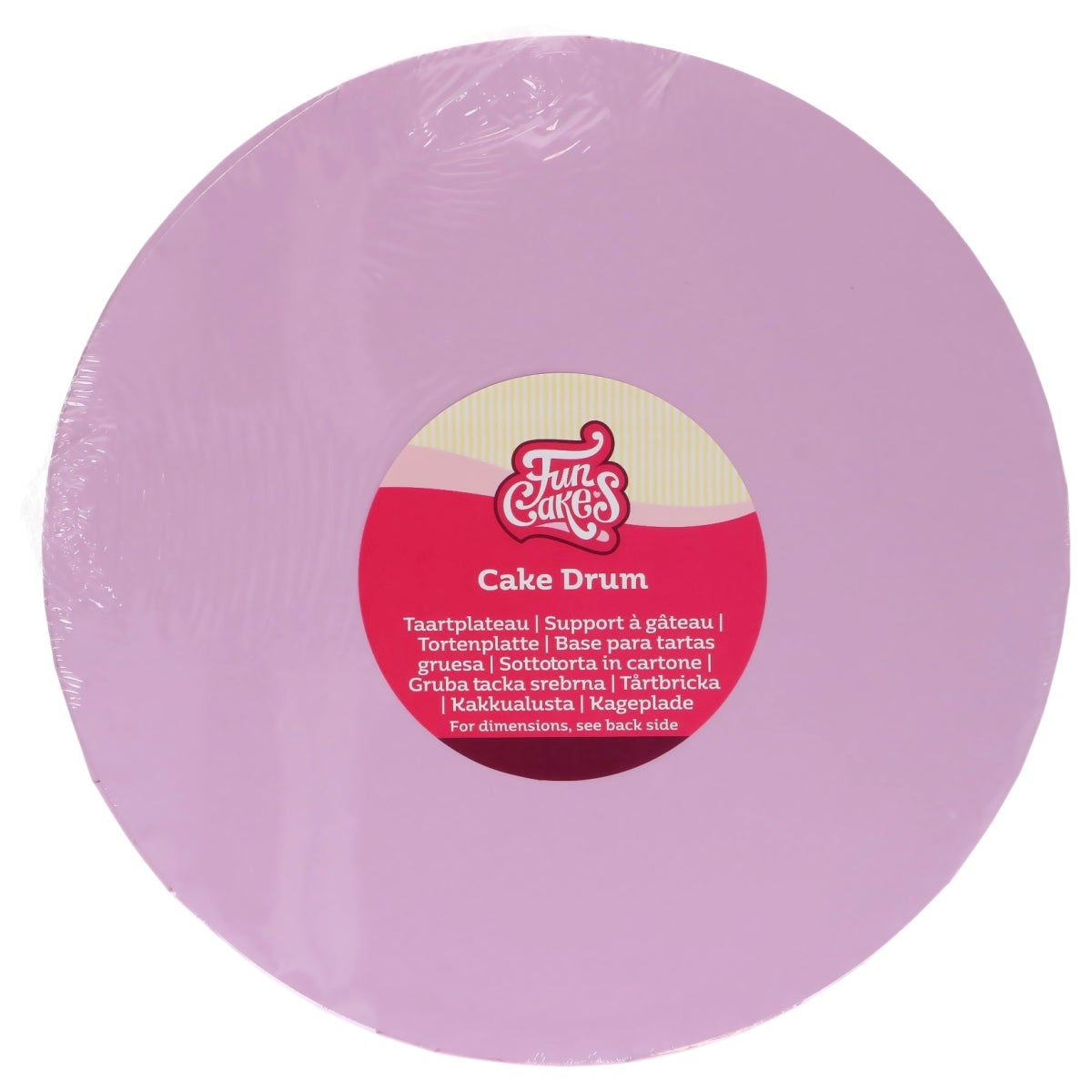 FunCakes Cake Drum Rond Pastel Paars Ø 30 cm
