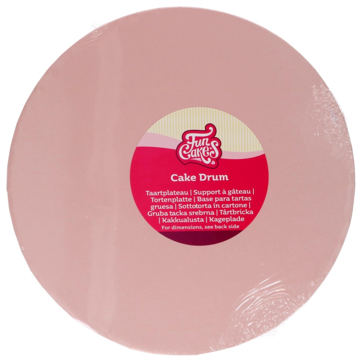 FunCakes Cake Drum Rond Pastel Roze Ø 30 cm