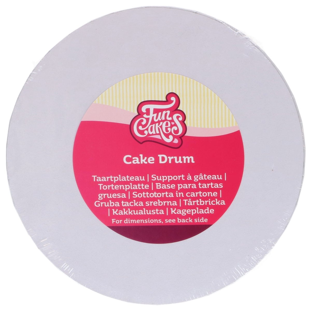 FunCakes Cake Drum Rond Wit Ø 45,5 cm
