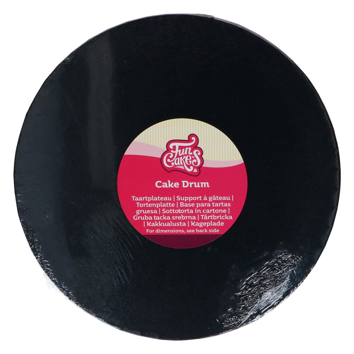 FunCakes Cake Drum Rond Zwart Ø 50,5 cm