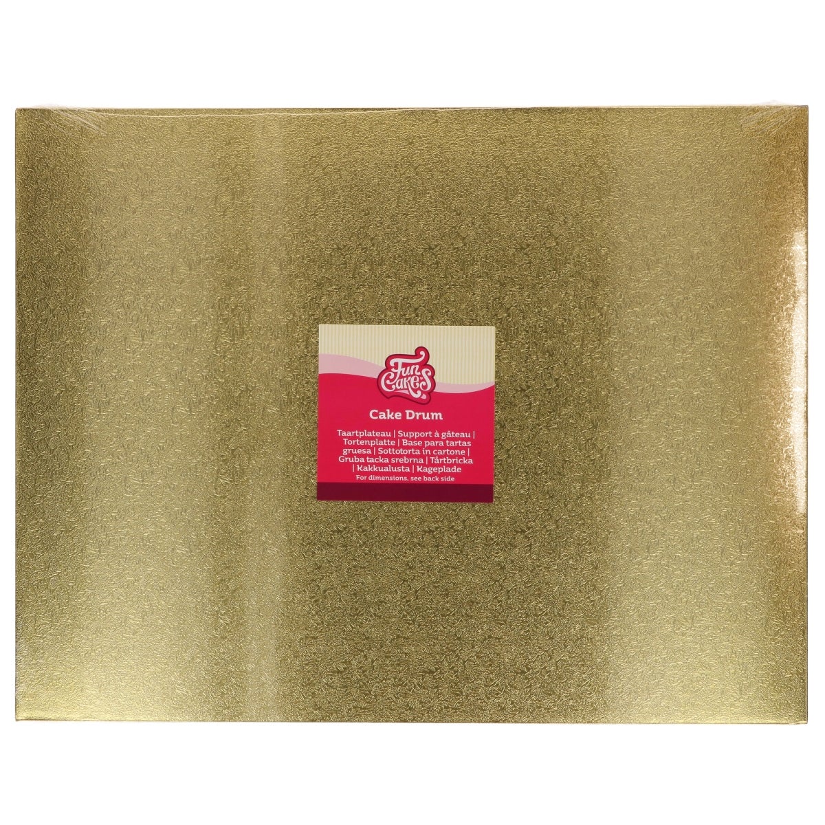 FunCakes Cake Drum Rechthoekig Goud 45 x 35 cm