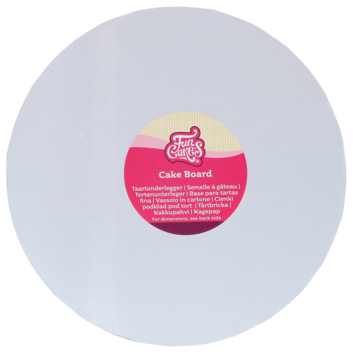 FunCakes Cake Board Rond Wit Ø 27,5 cm
