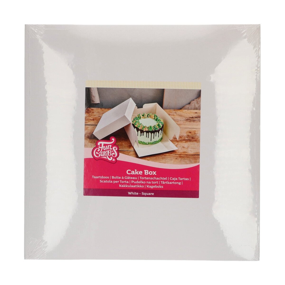 FunCakes Taartdoos Wit 40x40x20 cm pk/1