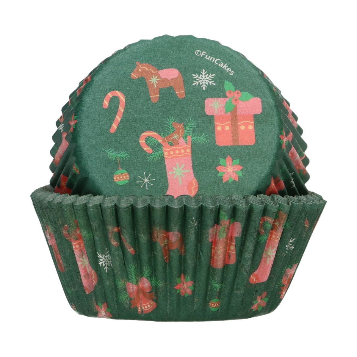 FunCakes Baking Cups Kerst pk/48