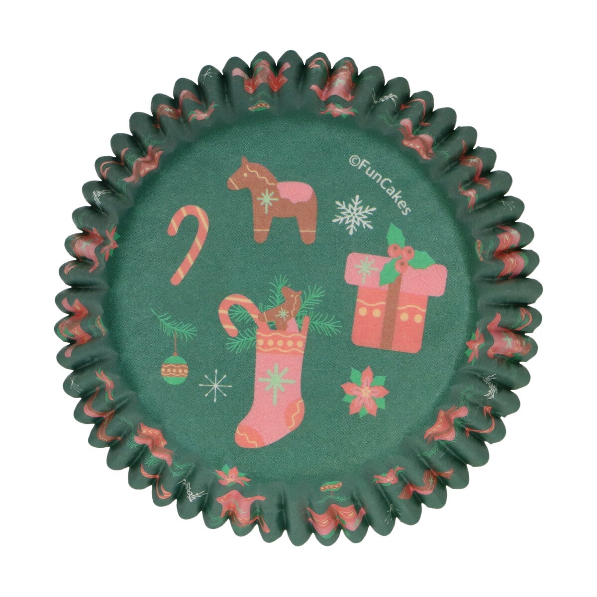 FunCakes Baking Cups Kerst pk/48