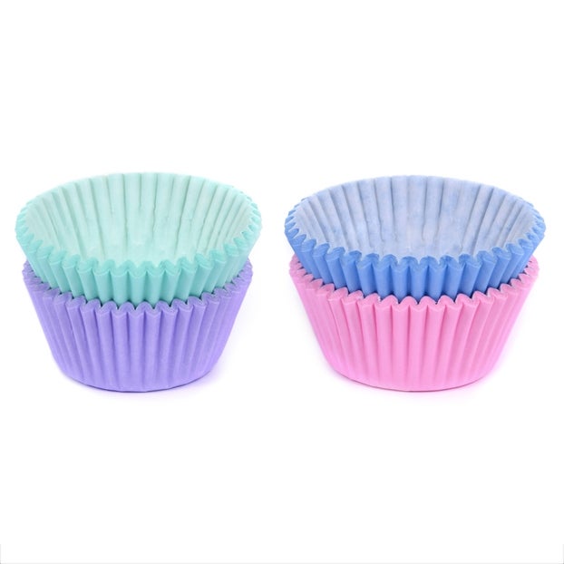 House of Marie Mini Cupcakevormpjes Assorti Pastel pk/60