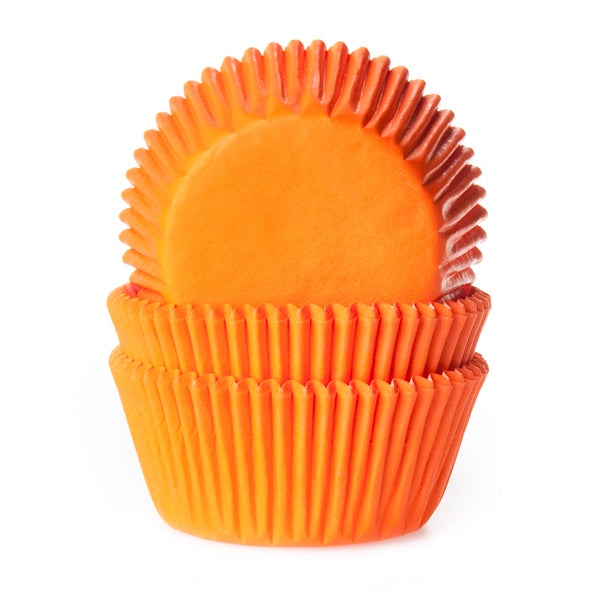 House of Marie Baking cups Oranje - pk/50