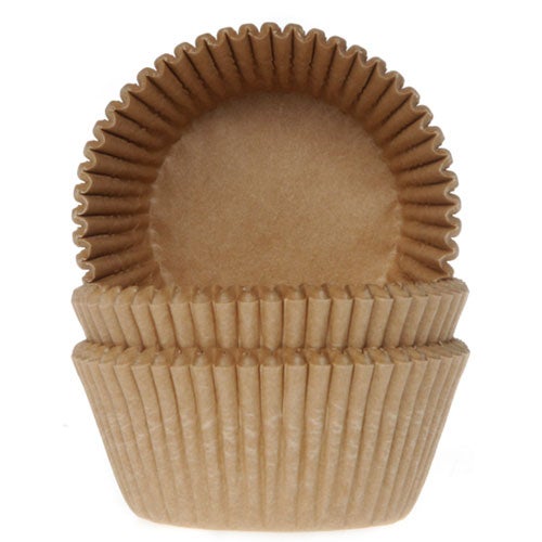 House of Marie Baking Cups Kraft pk/50