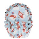 House of Marie Baking Cups Sneeuwpop pk/48