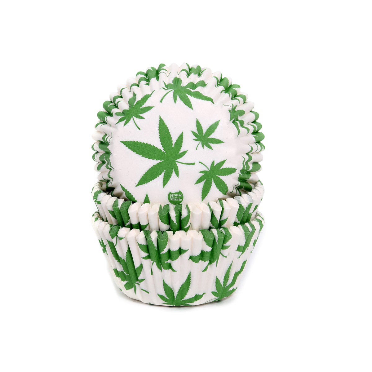 House of Marie Baking Cups Marijuana pk/48