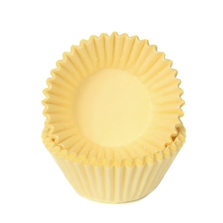House of Marie Chocolade Baking Cups Pastel Geel pk/100