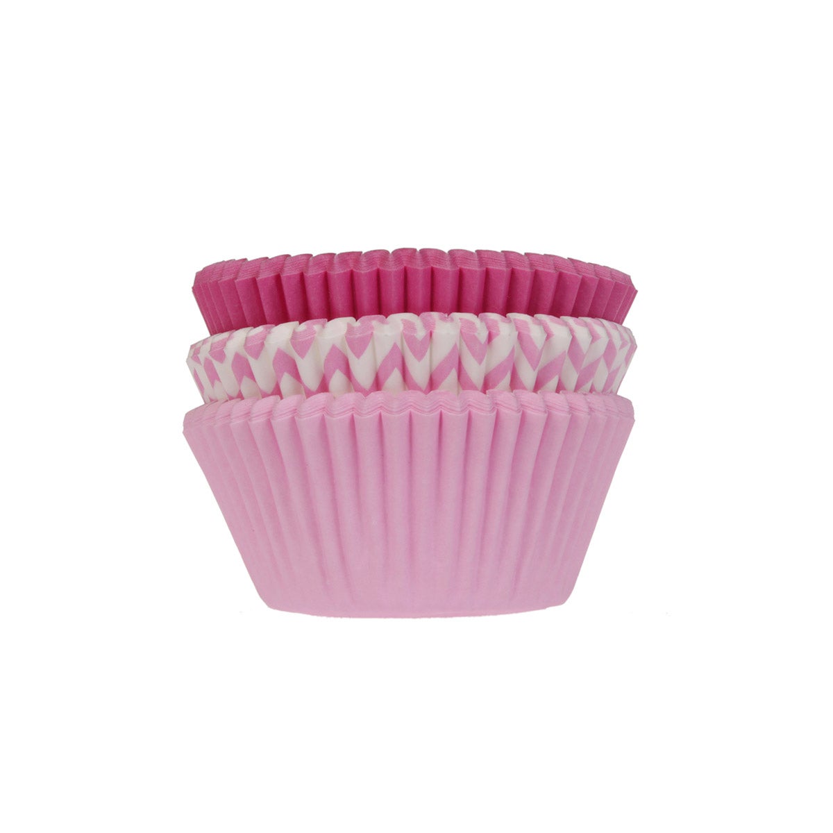 House of Marie Baking Cups Assorti Roze pk/72