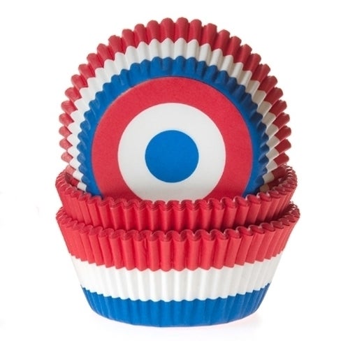 House of Marie Cupcakevormpjes Nederlandse vlag pk/50