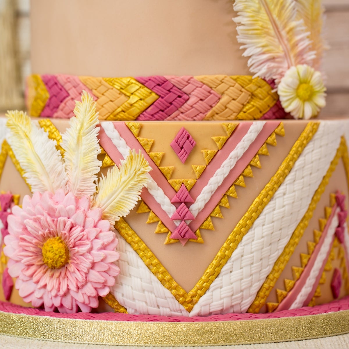 Karen Davies Siliconen Mould - Plaited Borders