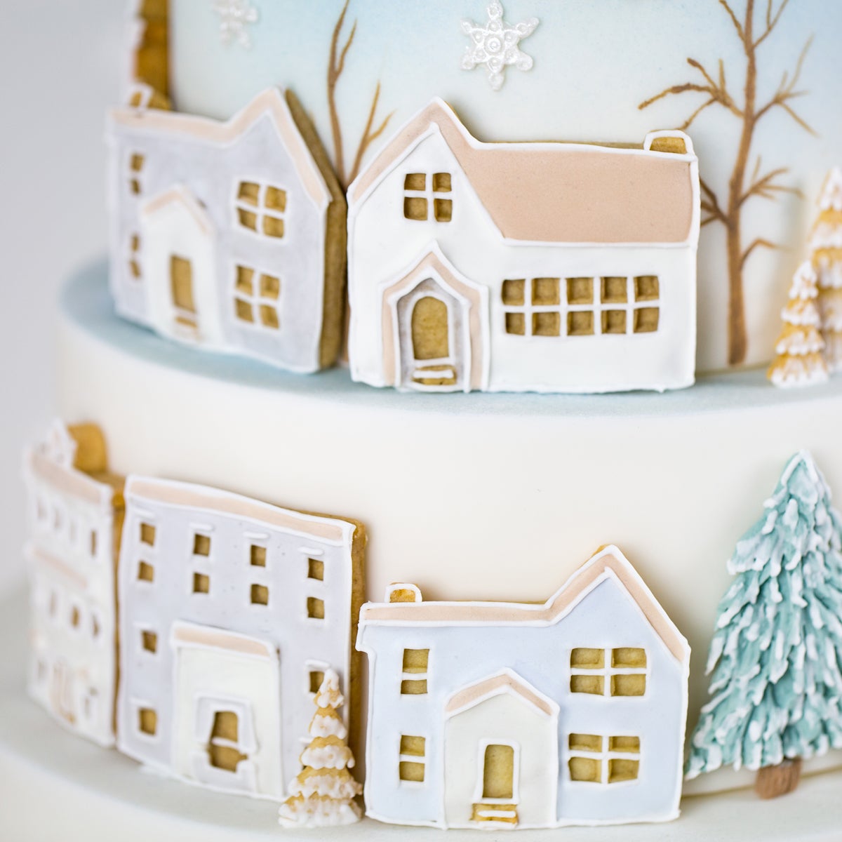 Karen Davies Siliconen Mould - Winter Village