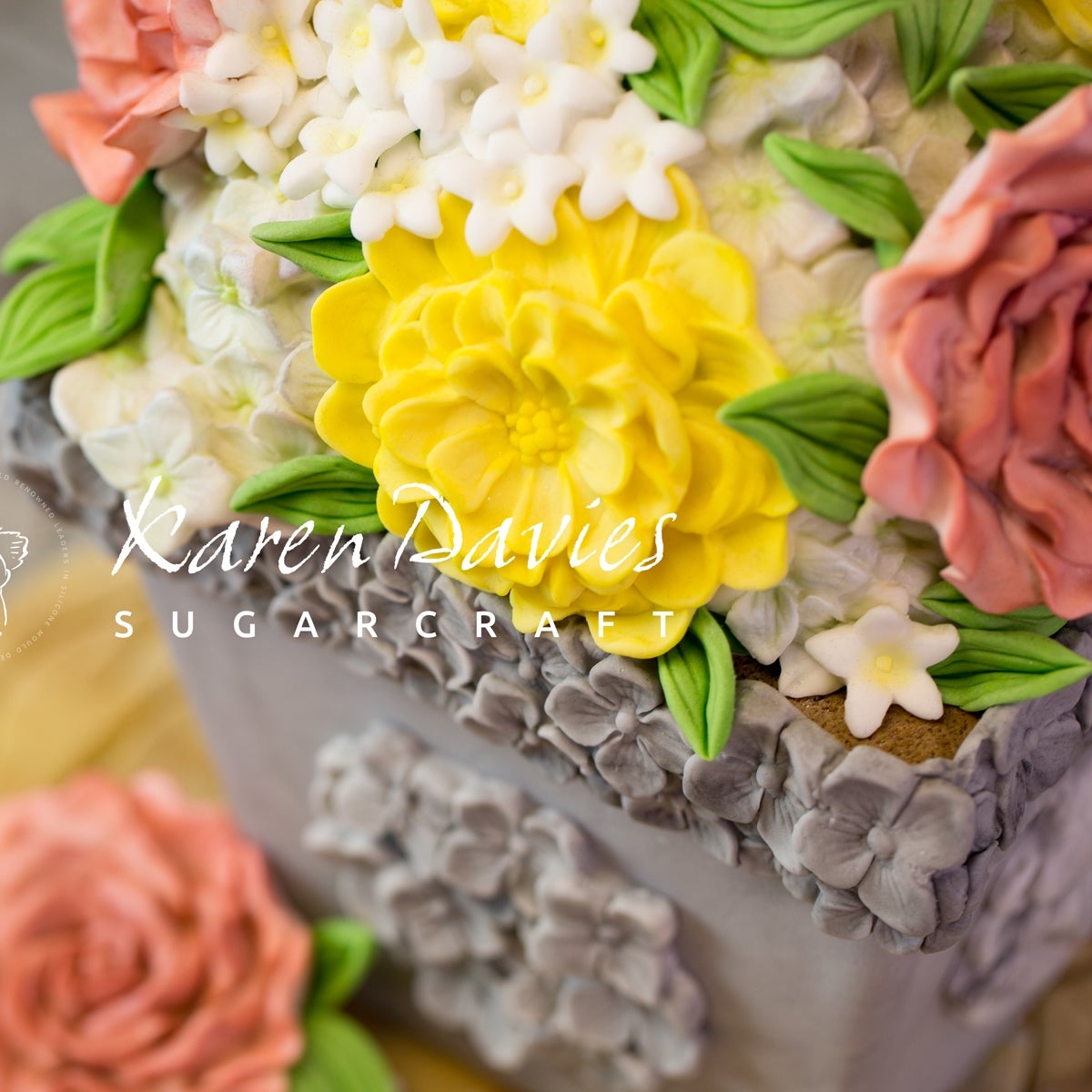 Karen Davies Siliconen mould - Hydrangea Border