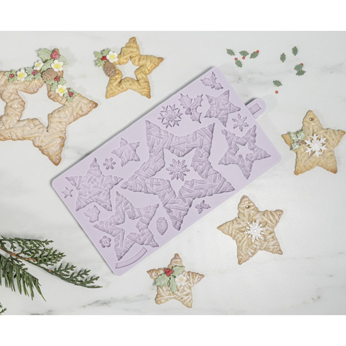 Karen Davies Siliconen Mal - Rieten Sterren