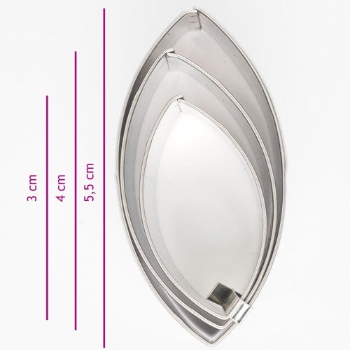 Koekjes Uitsteker Ovaal set/3