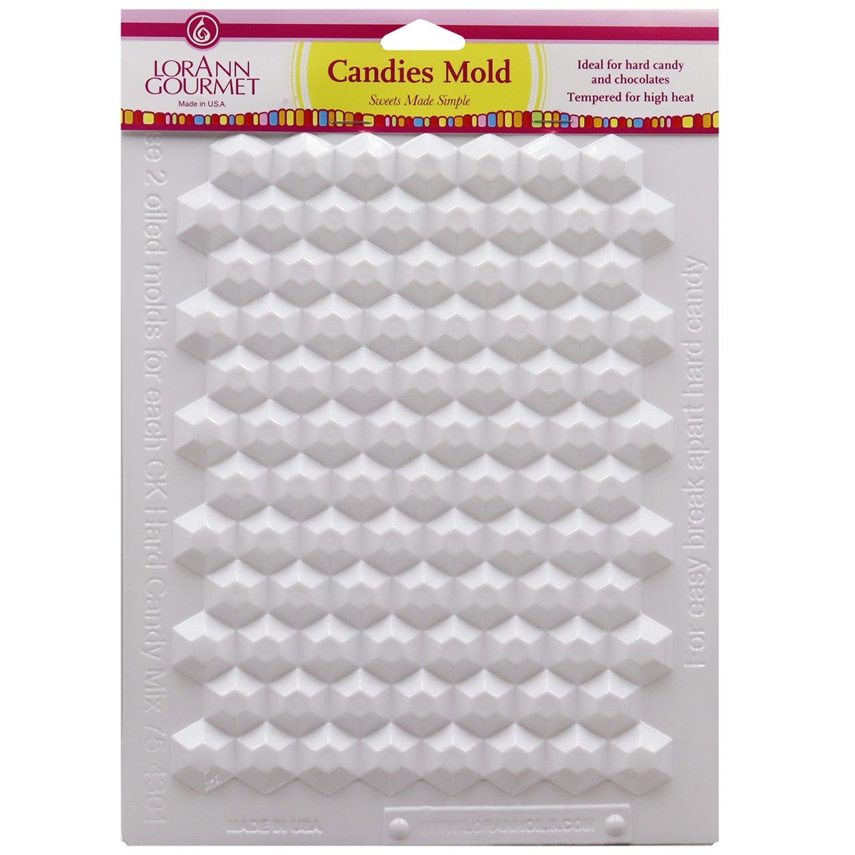 LorAnn Candy Mold - Hexagon shape - 20 x 25 cm