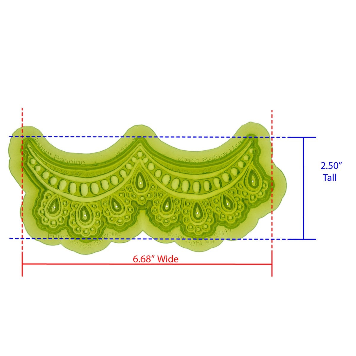 Marvelous Molds Silicone Mal - Mandy Lace Mold