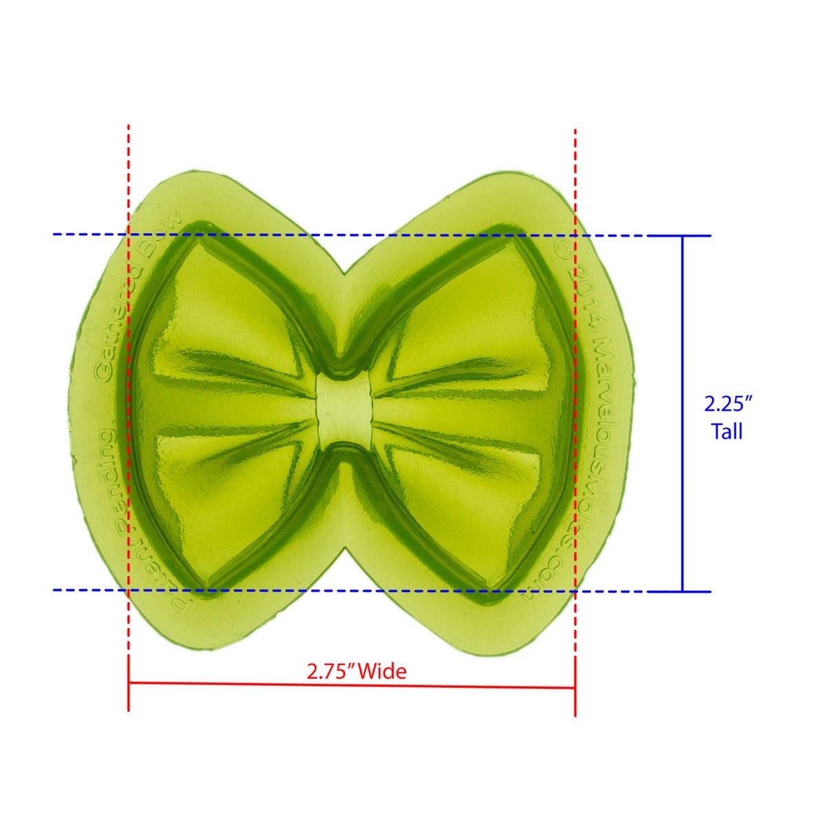 Marvelous Molds Silicone Mal - Gathered Bow Mold