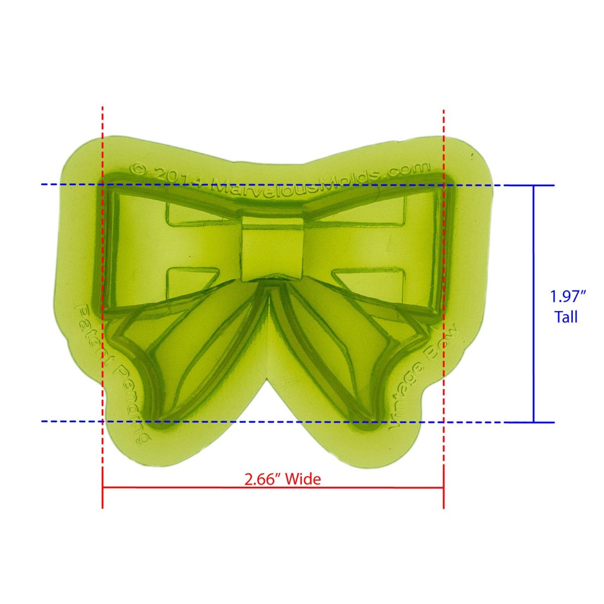 Marvelous Molds Silicone Mal - Vintage Bow Mold