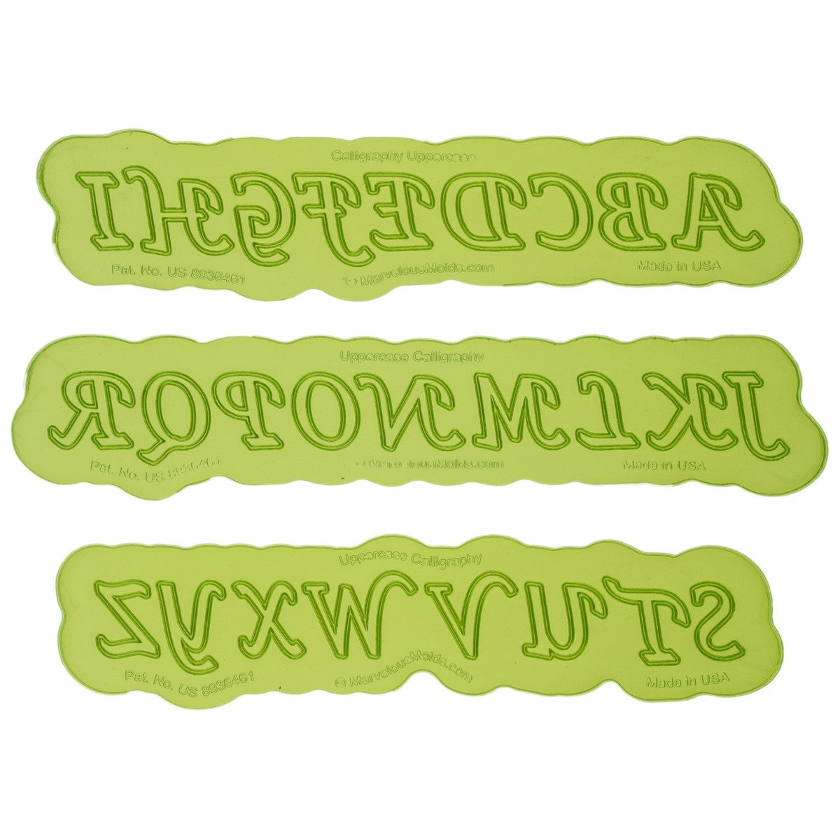 Marvelous Molds Silicone Mal - Calligraphy Uppercase Flexabet™