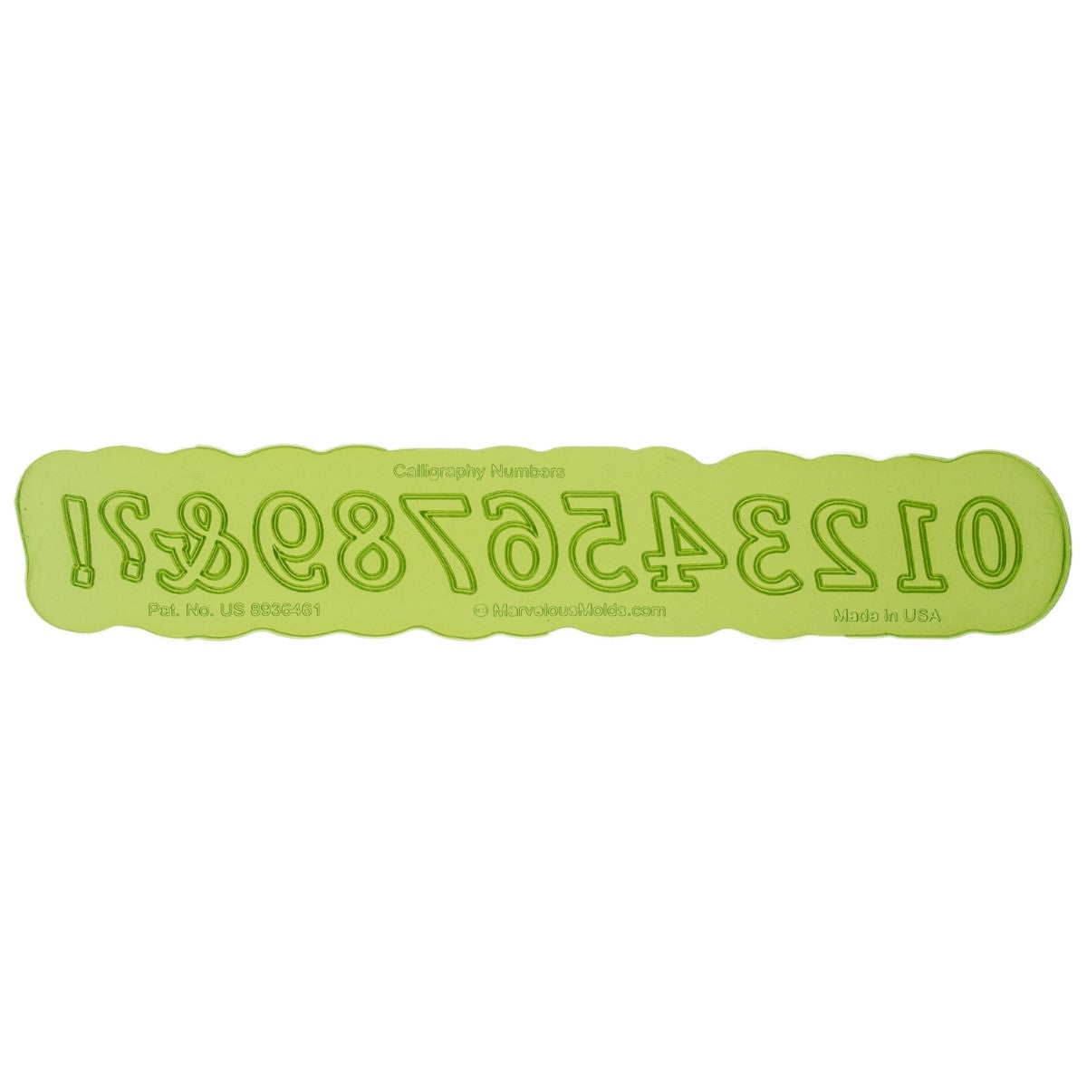 Marvelous Molds Silicone Mal - Calligraphy Numbers Flexabet™