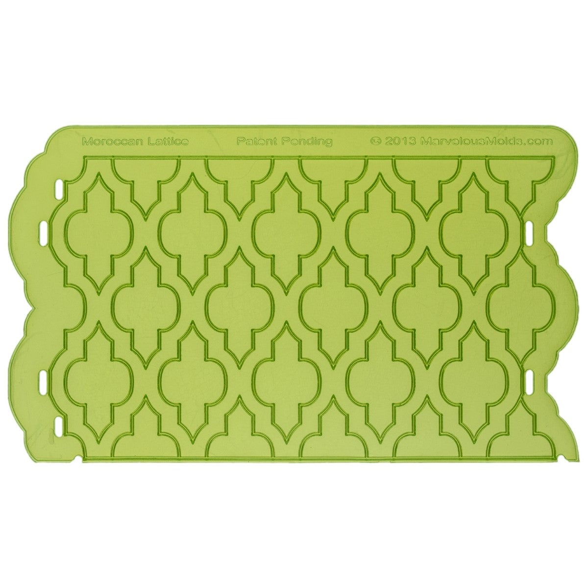 Marvelous Molds Silicone Mal - Moroccan Lattice Silicone Onlay®