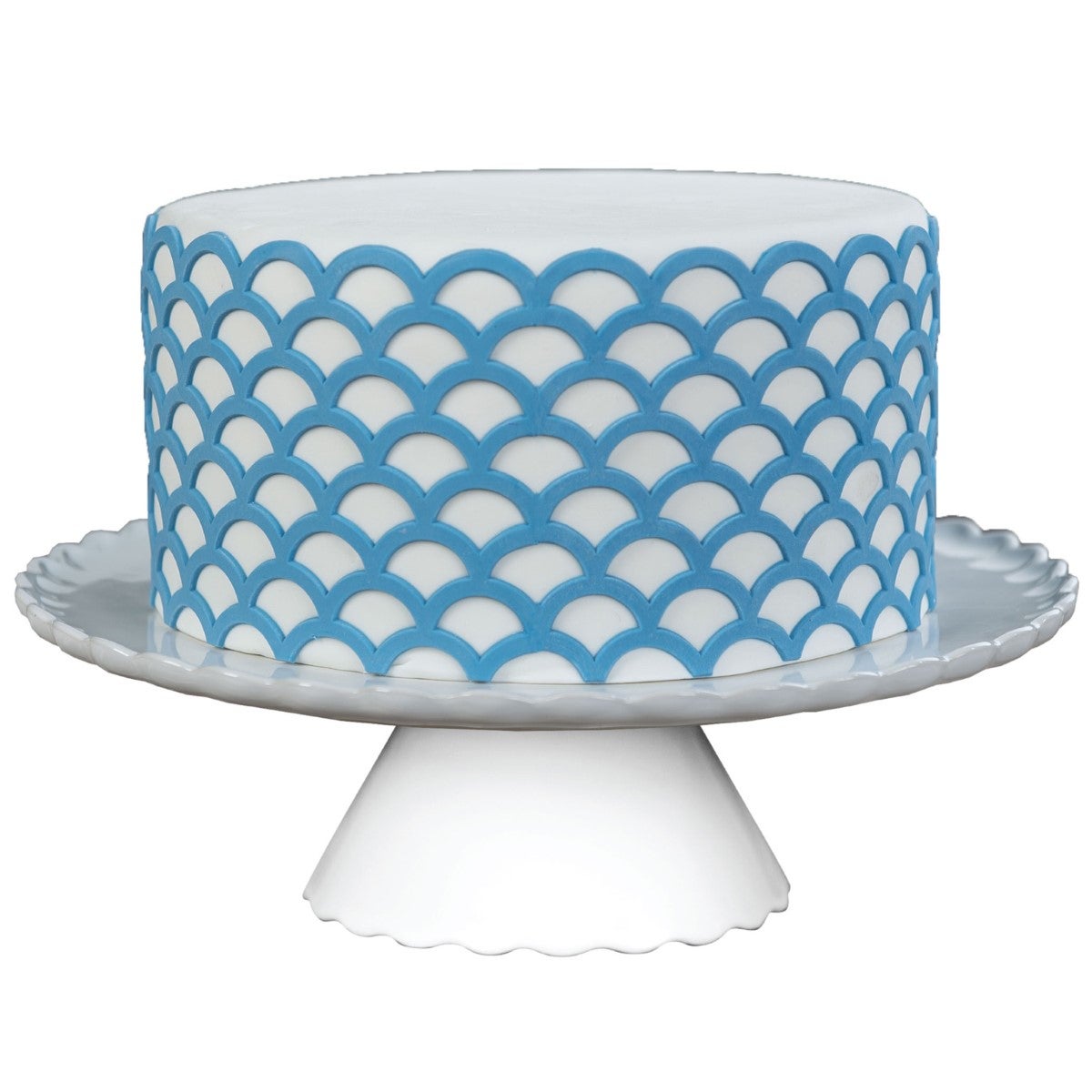 Marvelous Molds Silicone Mal - Scalloped Lattice Silicone Onlay®
