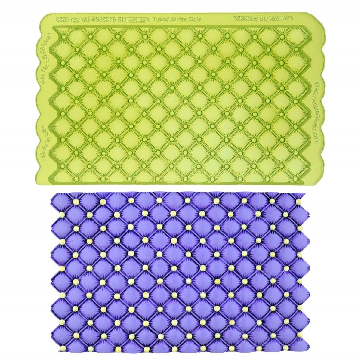 Marvelous Molds Silicone Mal - Tufted Swiss Dot Simpress