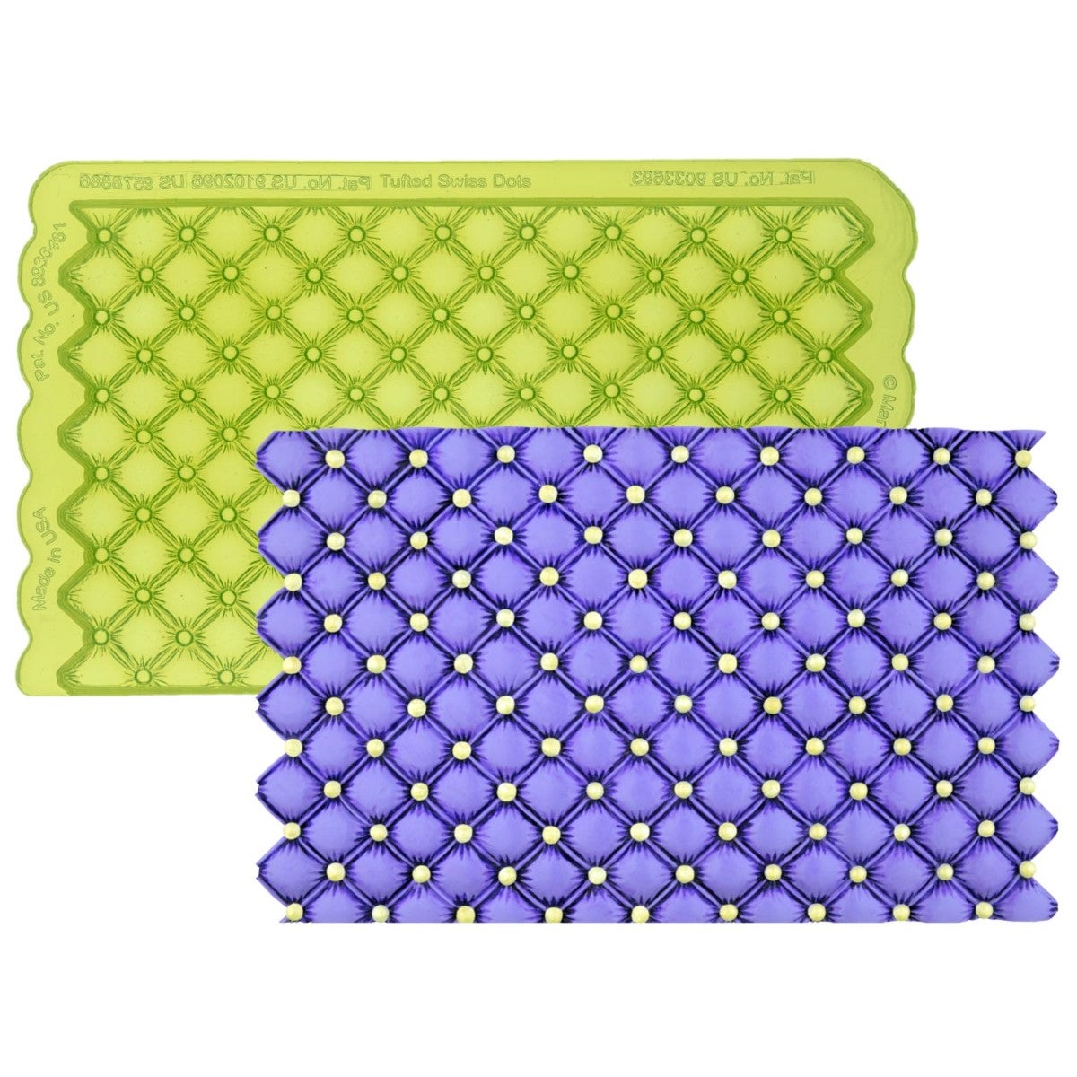 Marvelous Molds Silicone Mal - Tufted Swiss Dot Simpress