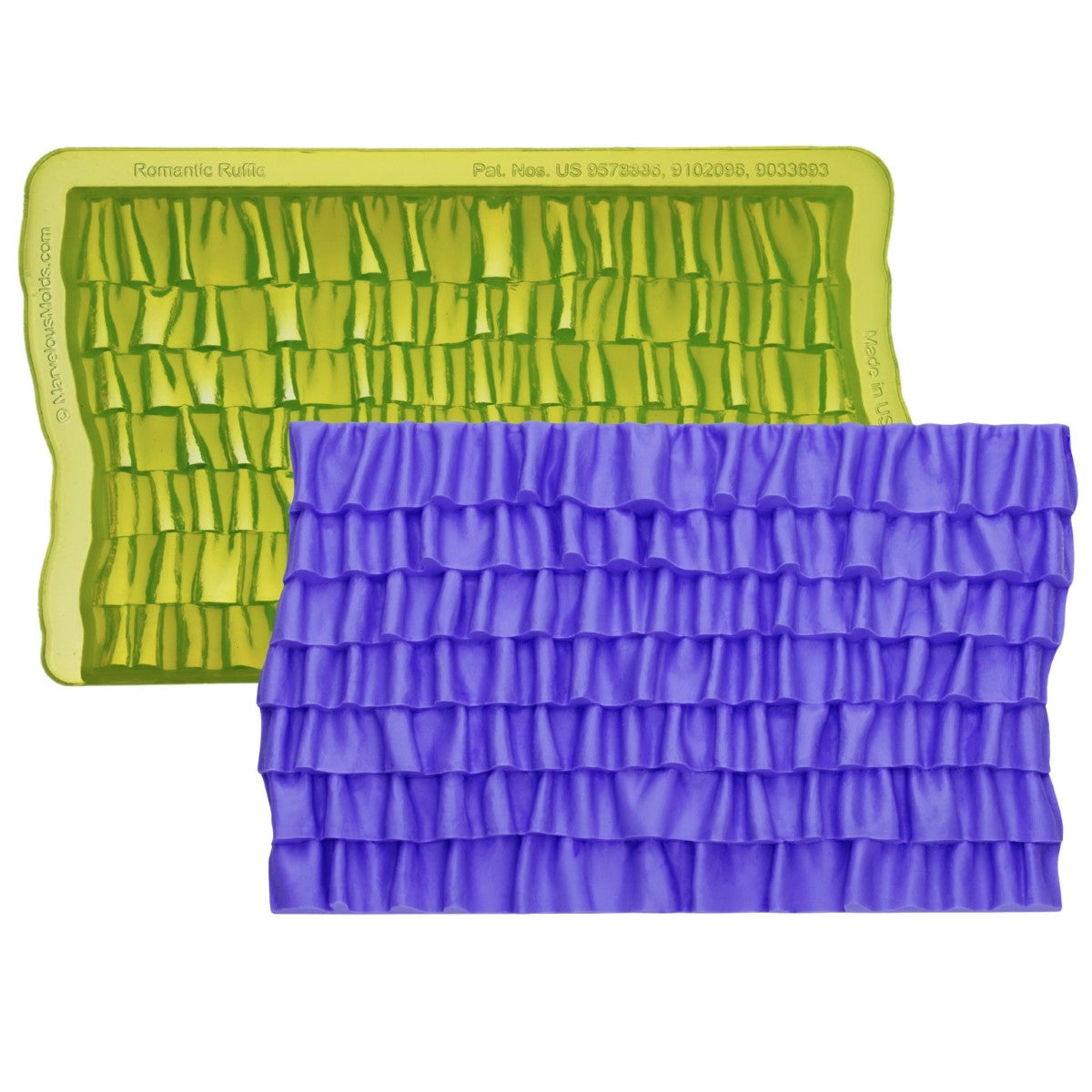 Marvelous Molds Silicone Mal - Romantic Ruffle Simpress