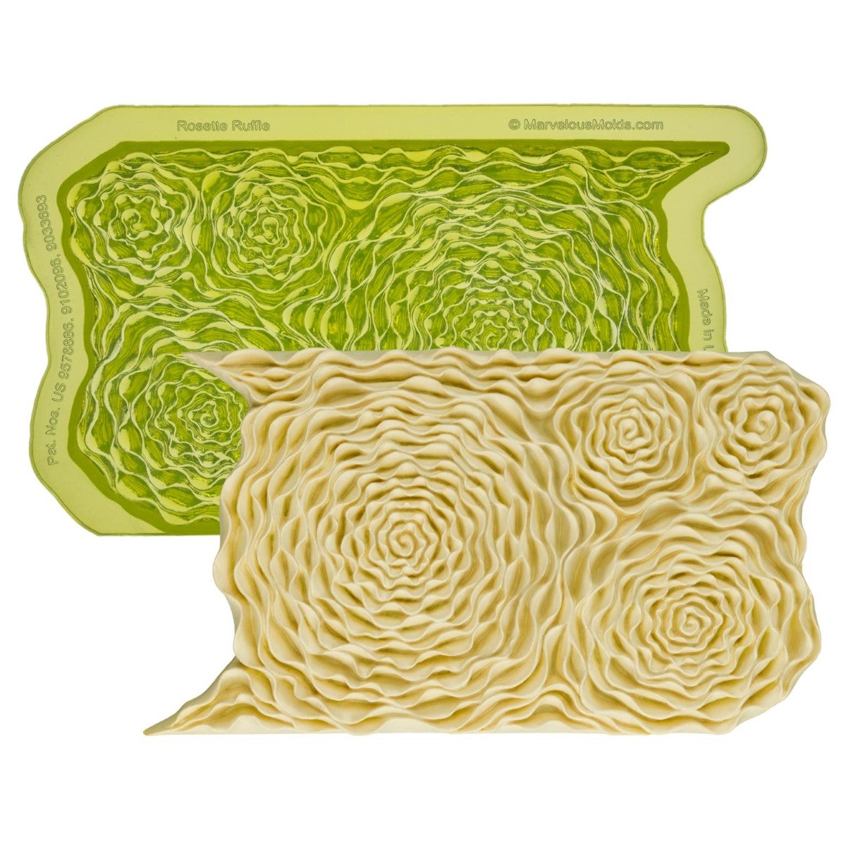 Marvelous Molds Silicone Mal - Rosette Ruffle Simpress