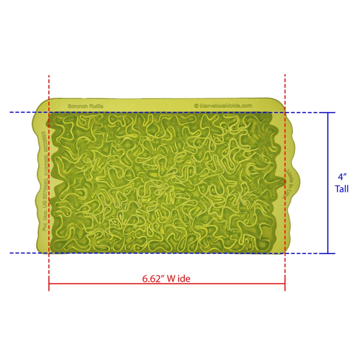 Marvelous Molds Silicone Mal - Scrunch Ruffle Simpress®