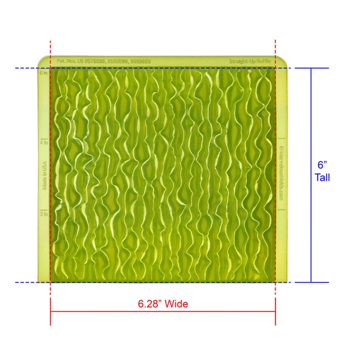 Marvelous Molds Silicone Mal - Straight-Up Ruffle