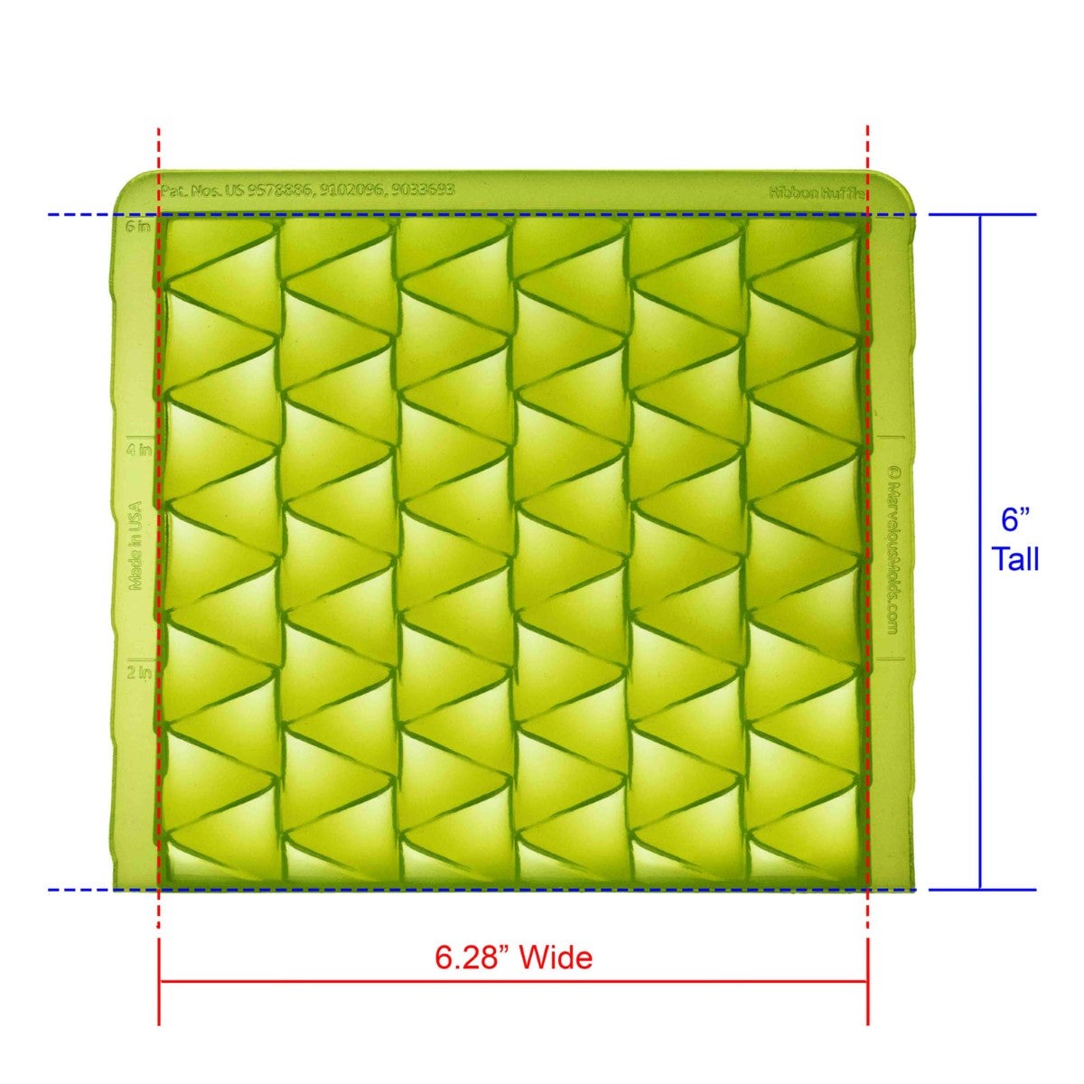 Marvelous Molds Silicone Mal - Ribbon Ruffle