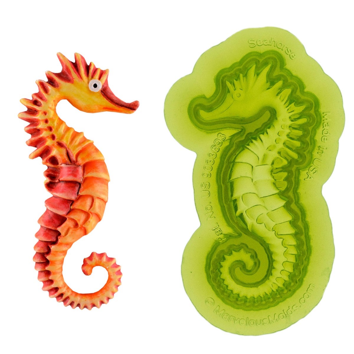 Marvelous Molds Silicone Mal - Seahorse Mold