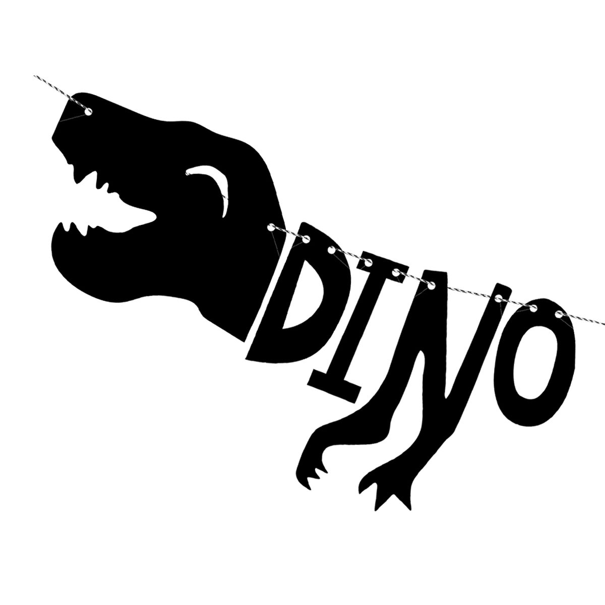 PartyDeco Banner Dinosaurs