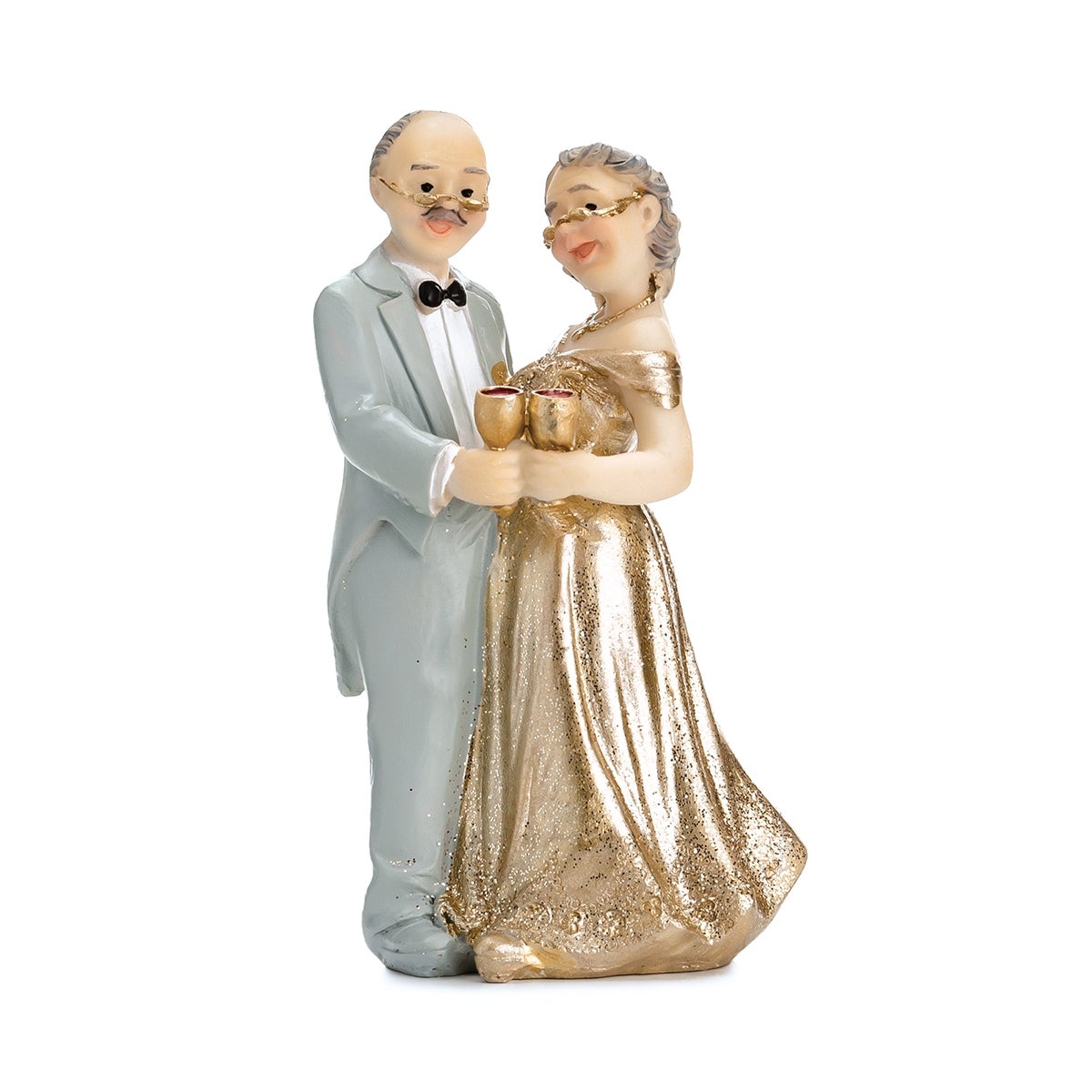 PartyDeco Cake Topper Gouden Jubileum