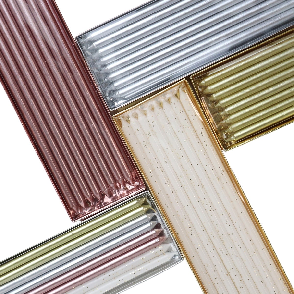 PME Extra Tall Candles Gold 16,5 cm pk/16