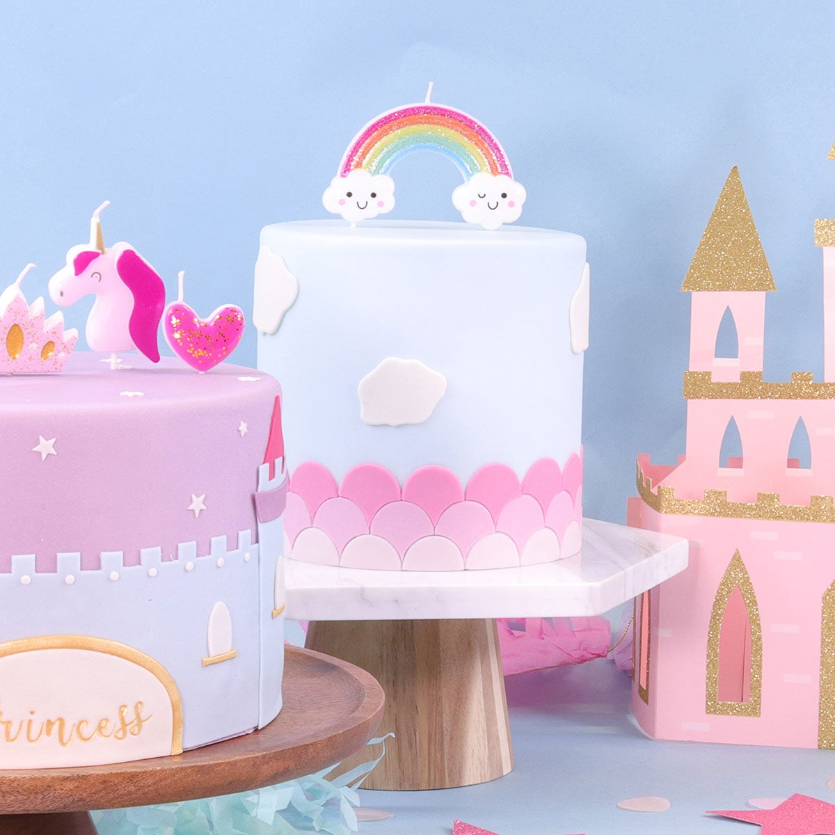 PME Candle Topper - Glitter Rainbow