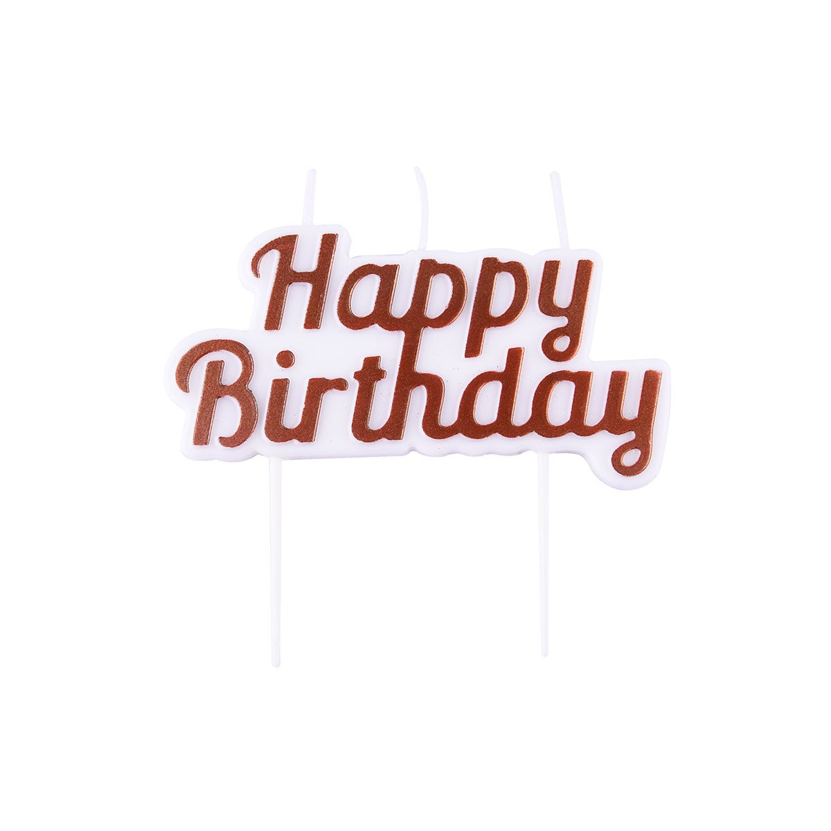 PME Candle Topper - Happy Birthday Rose gold