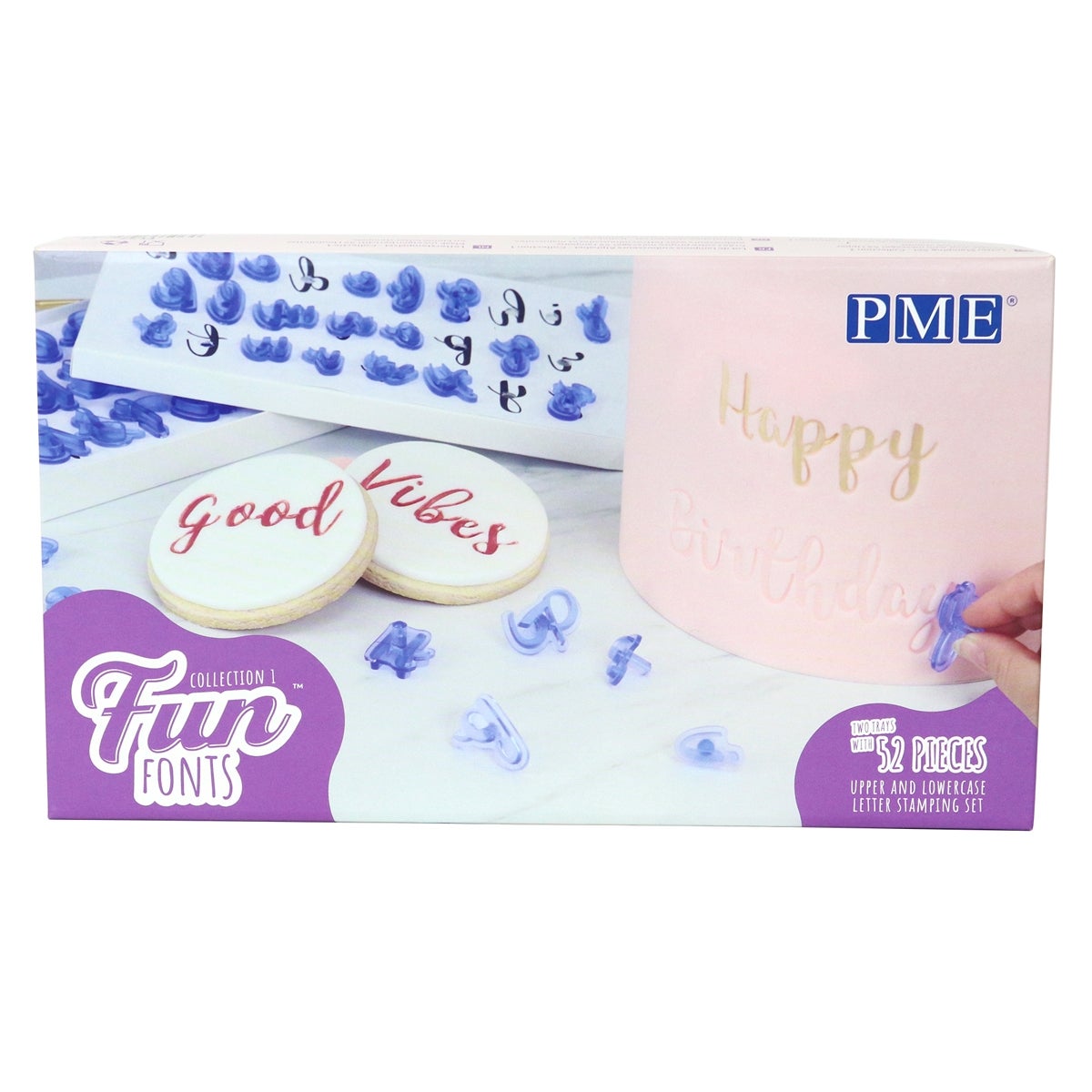 PME Tekst Stempels 'Fun Fonts' Collectie 1