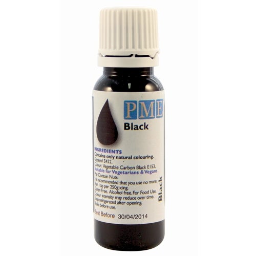 PME Natural Food Colour - Black - 25g
