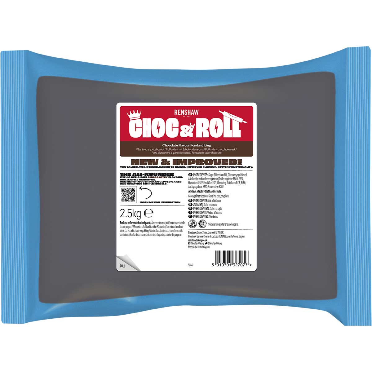 Renshaw Fondant Chocolade Smaak 2.5kg