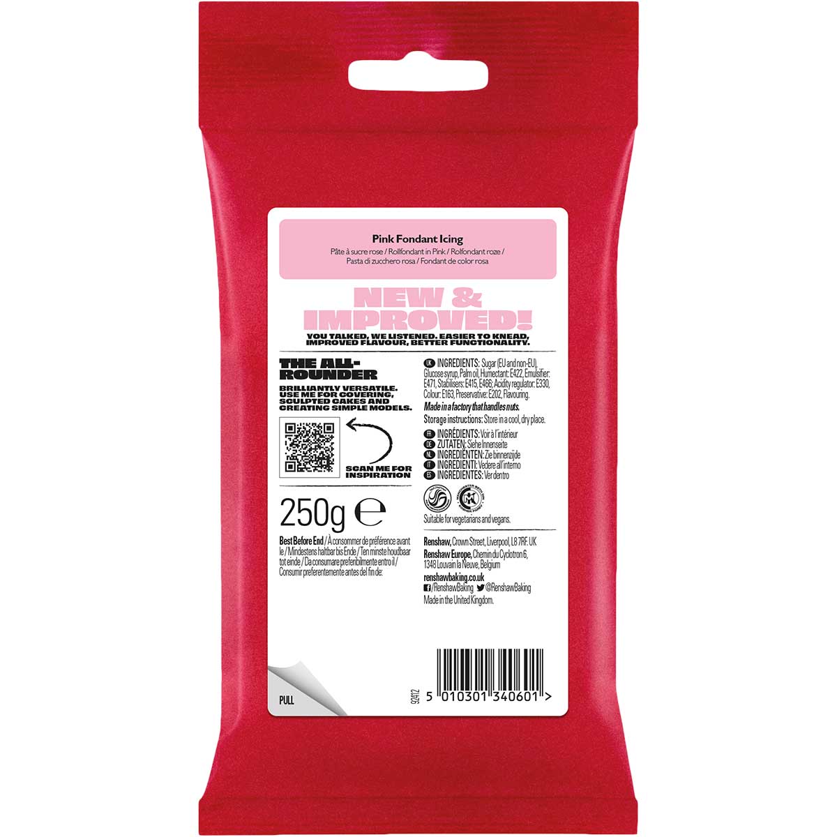Renshaw Fondant Roze 250g