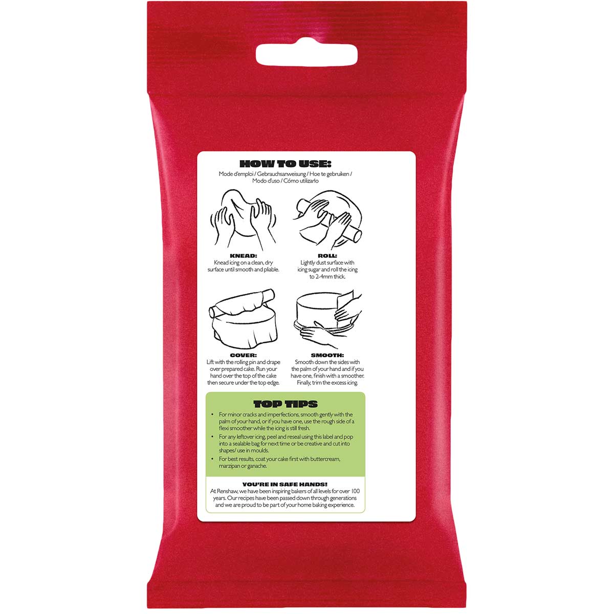 Renshaw Fondant Icing Pastel Green 250g