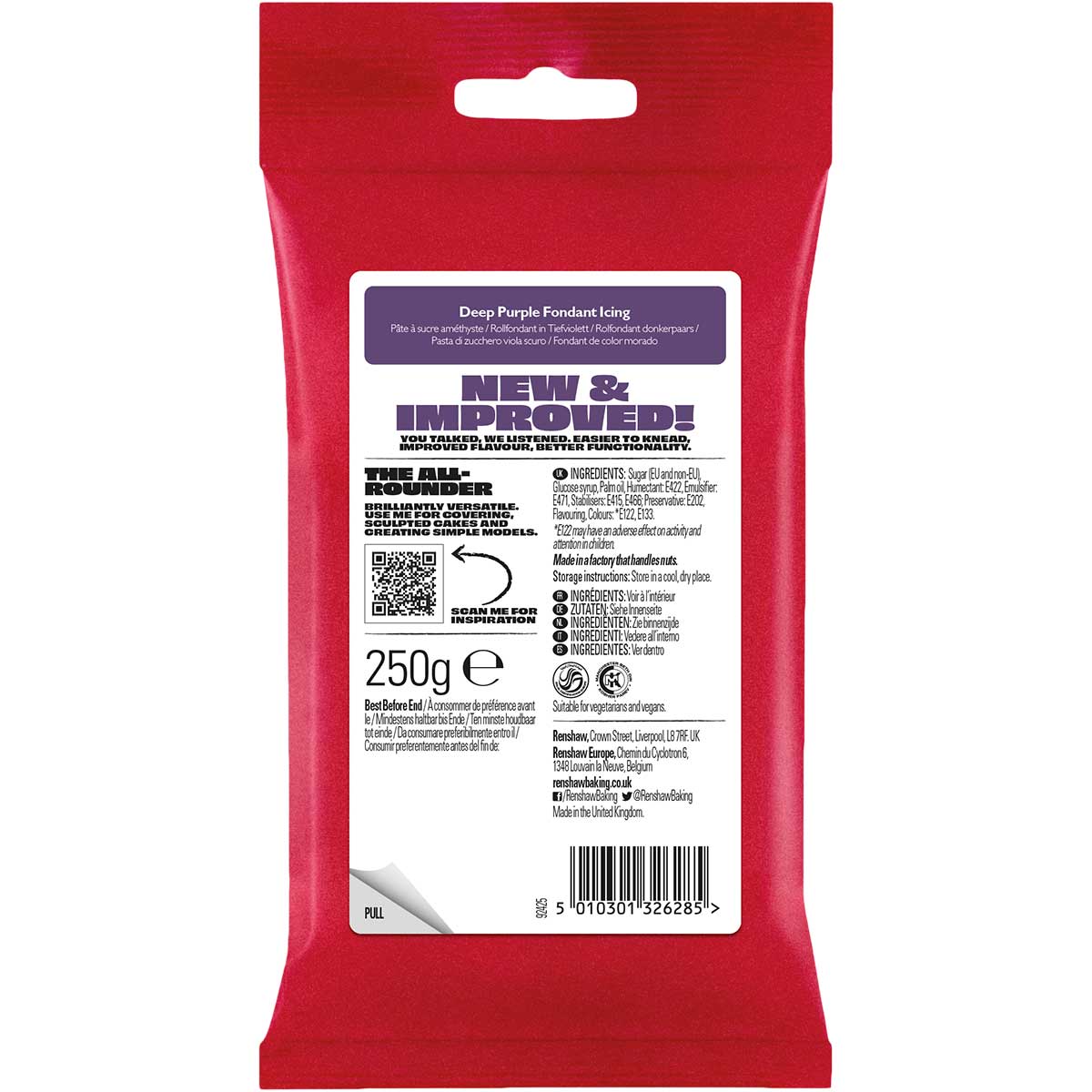 Renshaw Fondant Deep Purple 250g