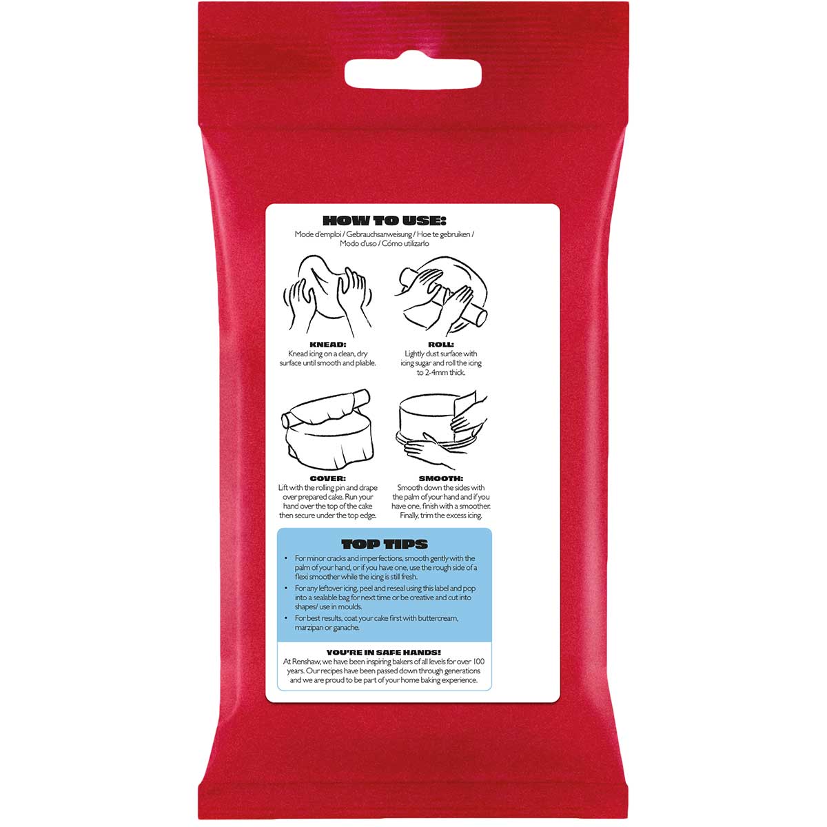 Renshaw Fondant Icing Baby Blauw 250g